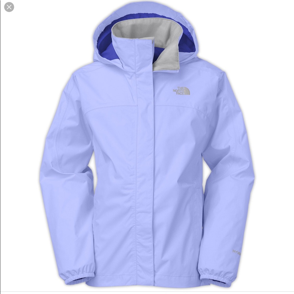 North Face Resolve hooded rain jacket girls XL